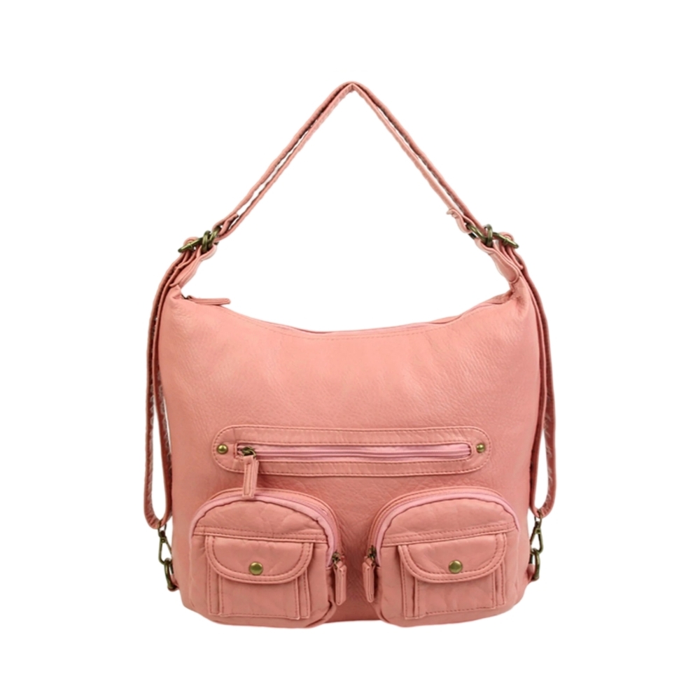 Convertible crossbody backpack in sand - Picture 3 of 7